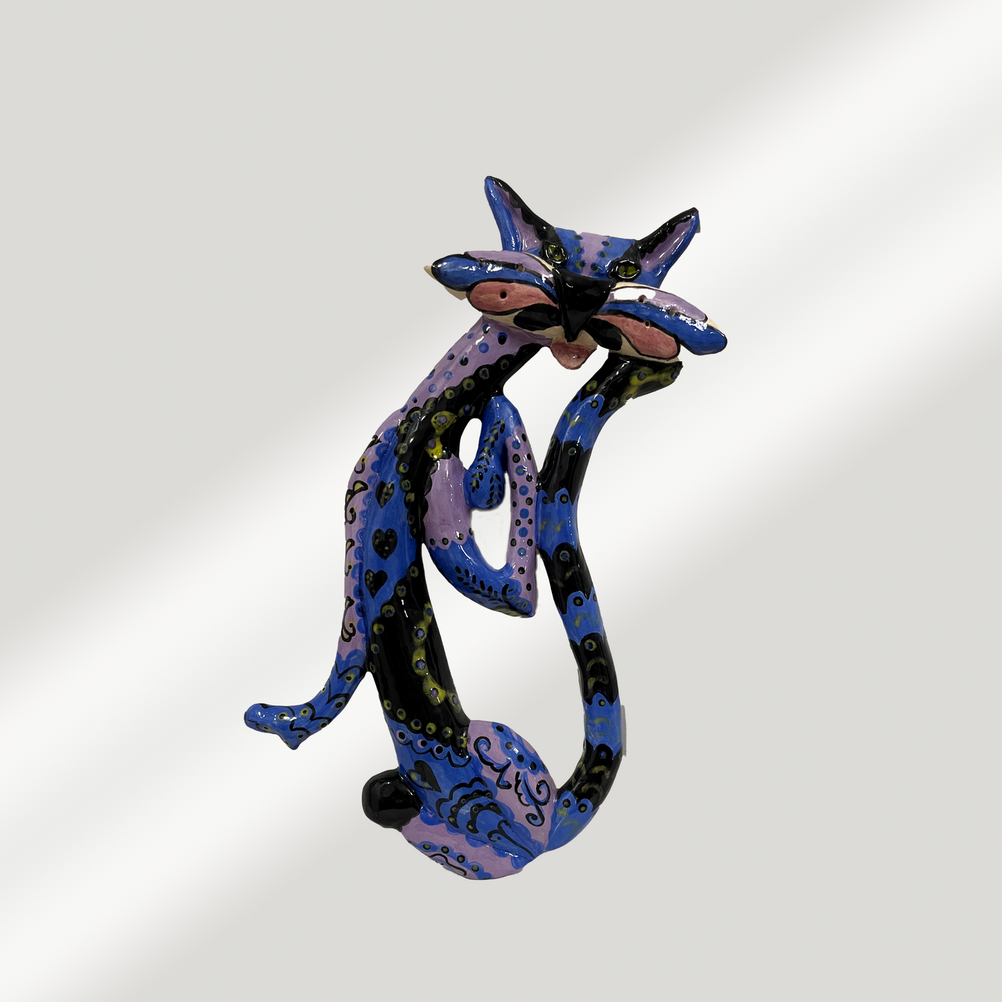 Whimsical Cat - Wall Sculpture