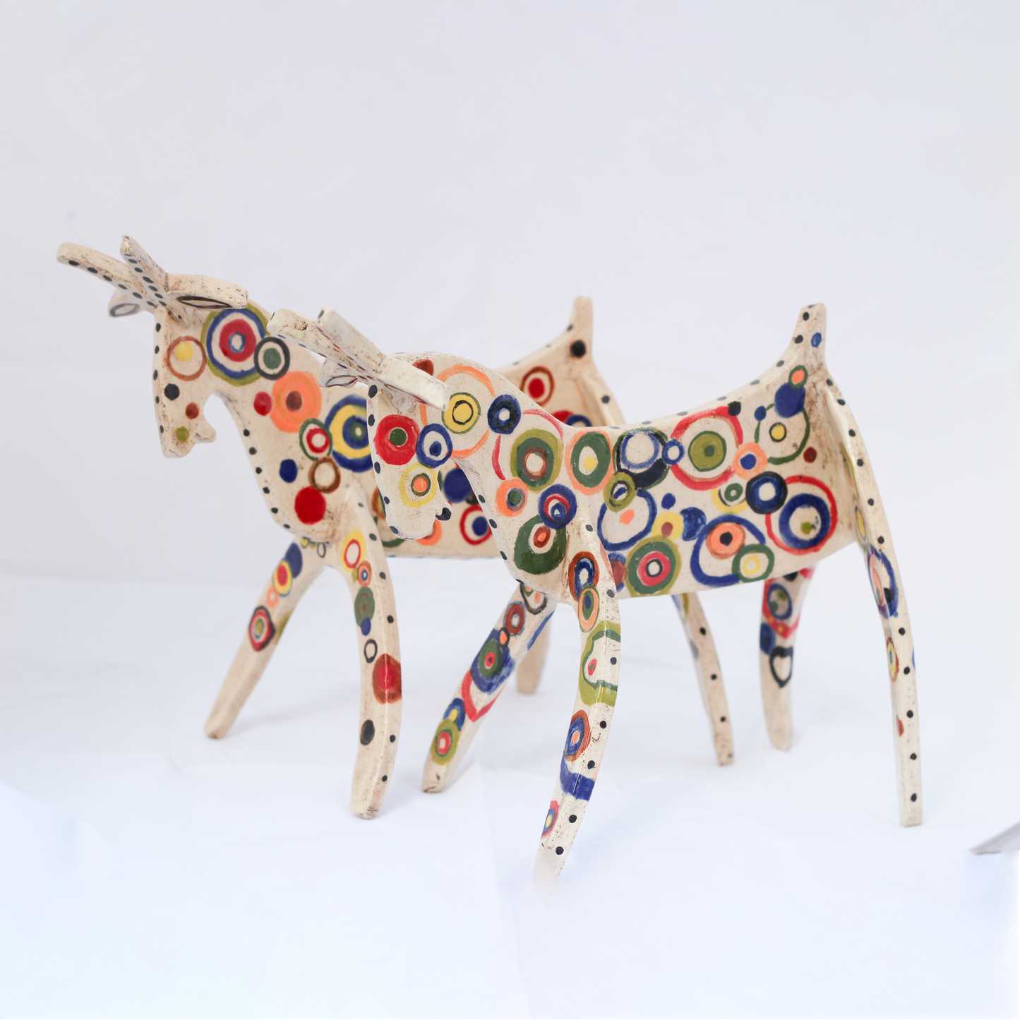 Flat Animals Series - Playful Goats